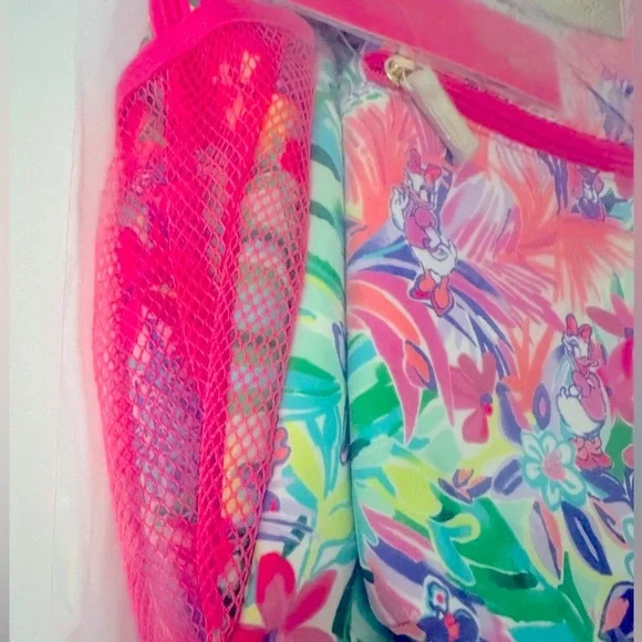 NWT Lilly Pulitzer X Disney Parks Dreamin' Pink Full Size Backpack Limited Ed - Picture 4 of 9